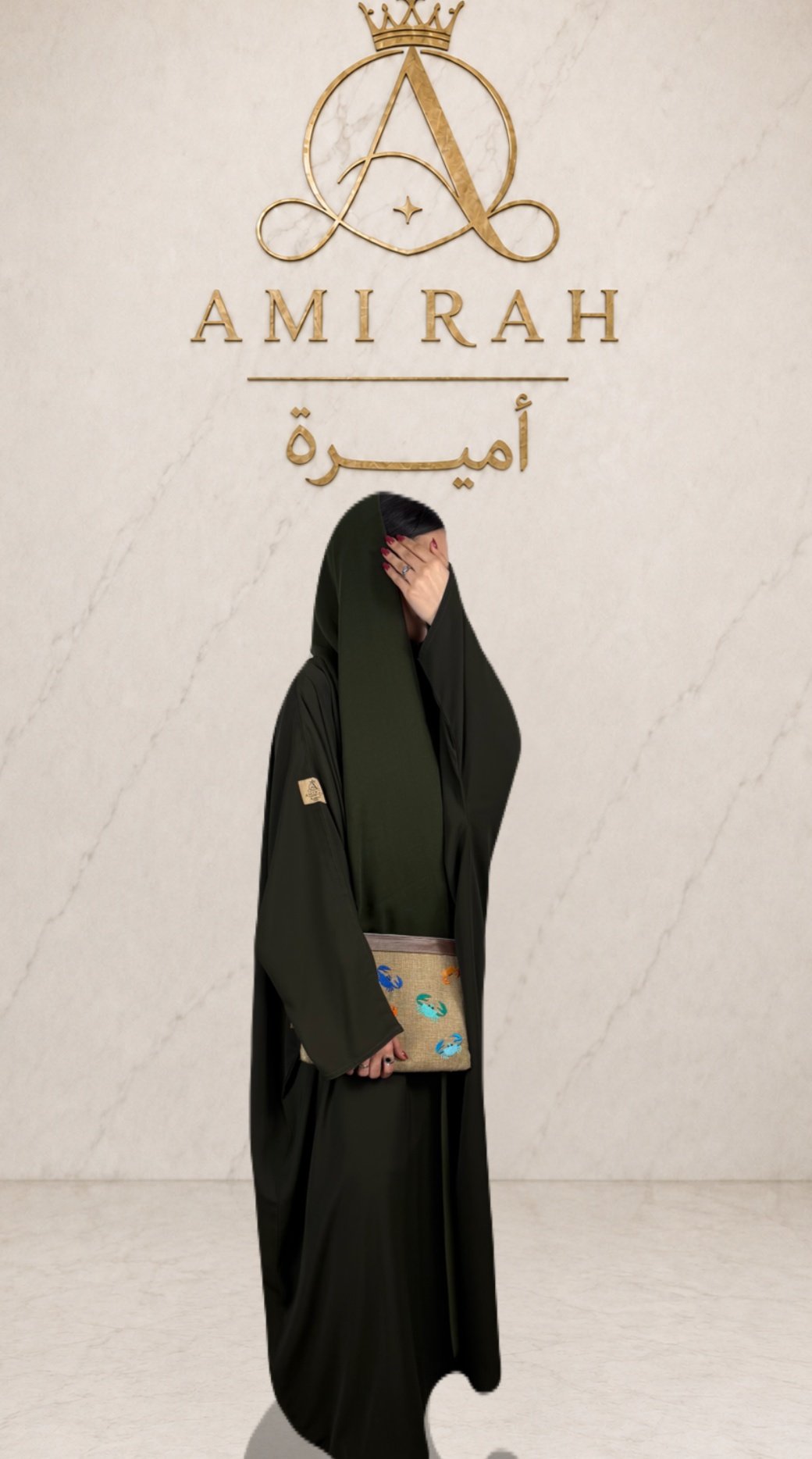 عباية كريب المتميزة نص فراشة  - صورة 2
