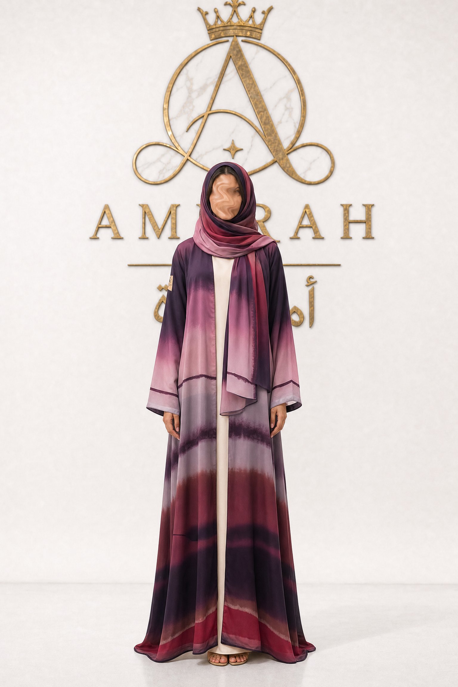 Dusk Chiffon Abaya - Image 2