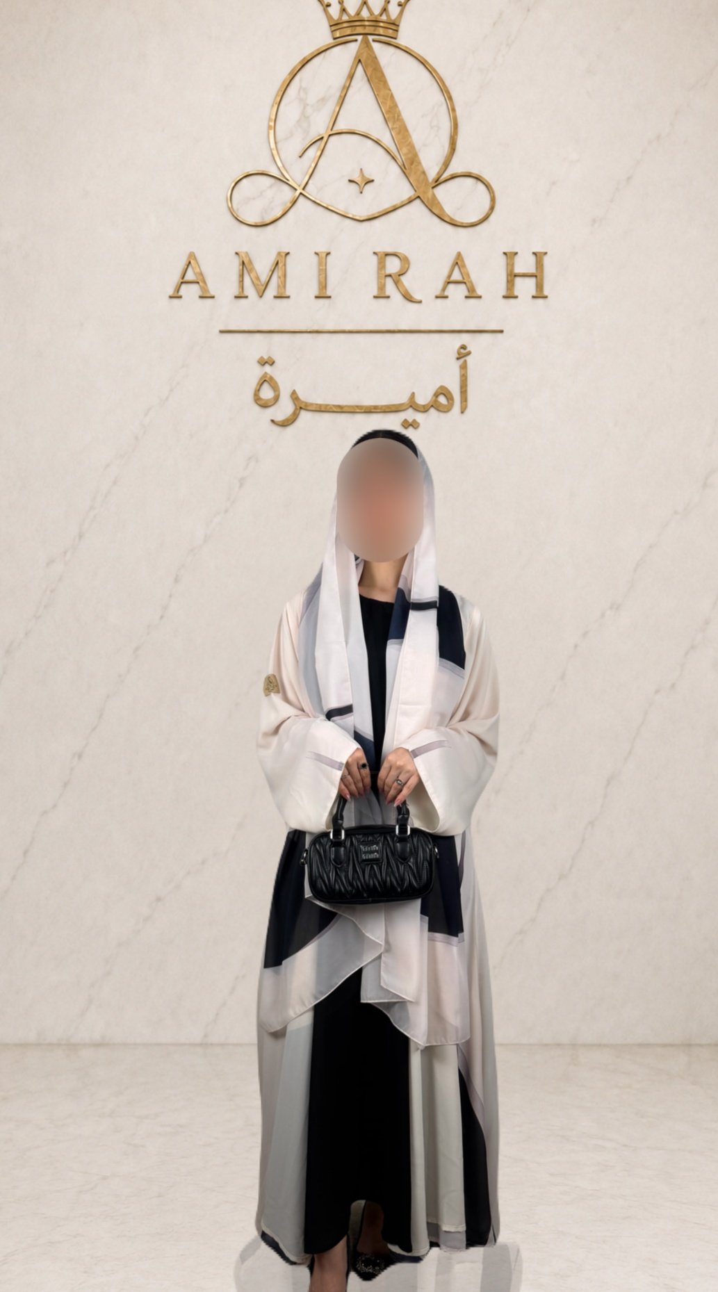 عباية شيفون سديم - صورة 1
