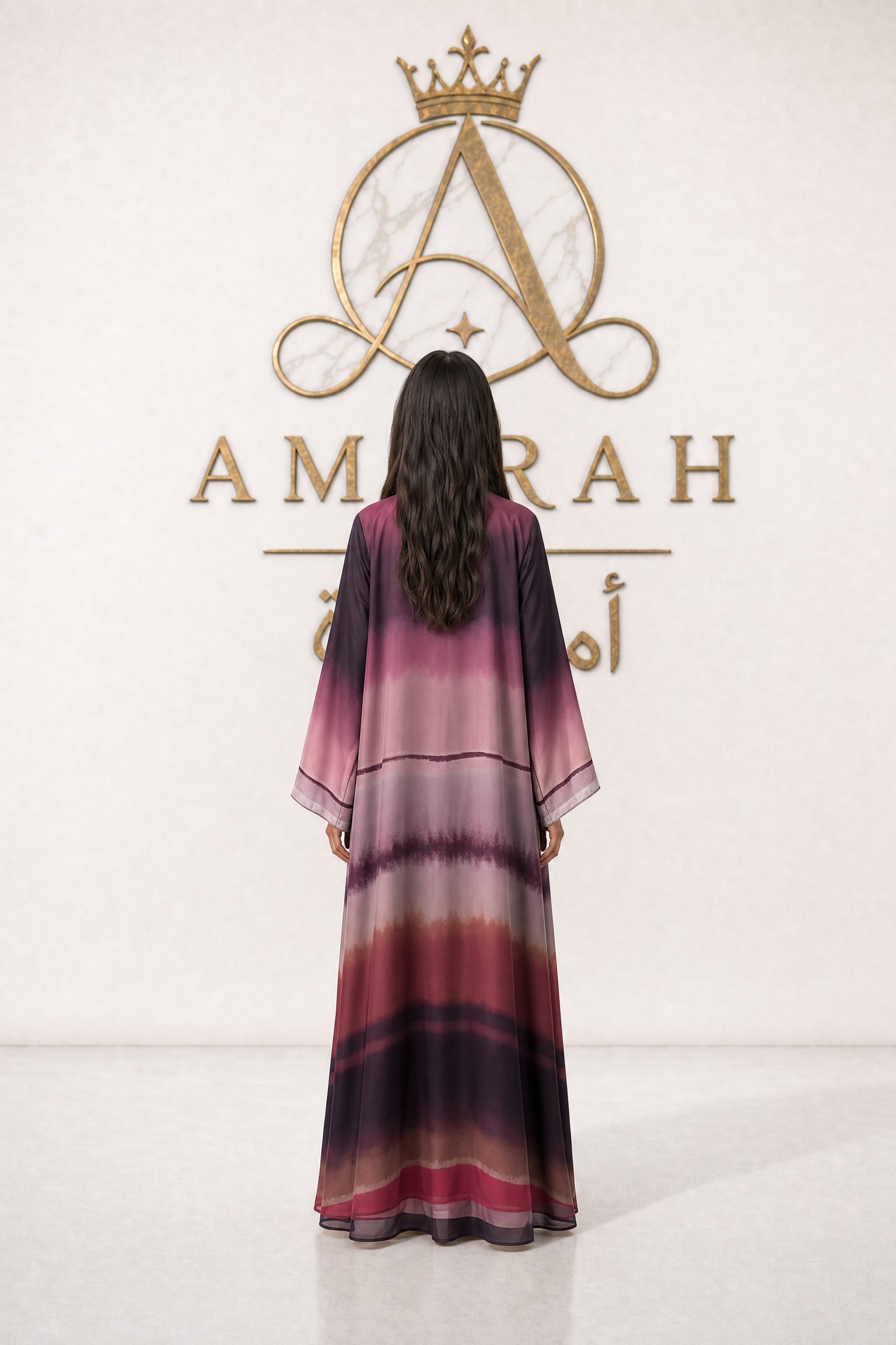 Dusk Chiffon Abaya - Image 3