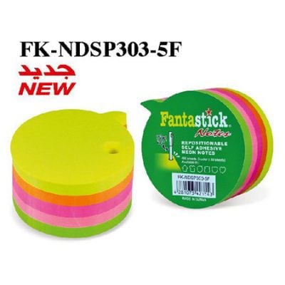 ورق ملاحظات فانتاستيك 80ورقة× 5 لون 400ورقة FK-NDSP303-5F - صورة 1