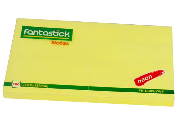 ورق ملاحظات فانتاستيك 12.7سم × 7.6سم 100ورقة FK-N305-YWF - صورة 1