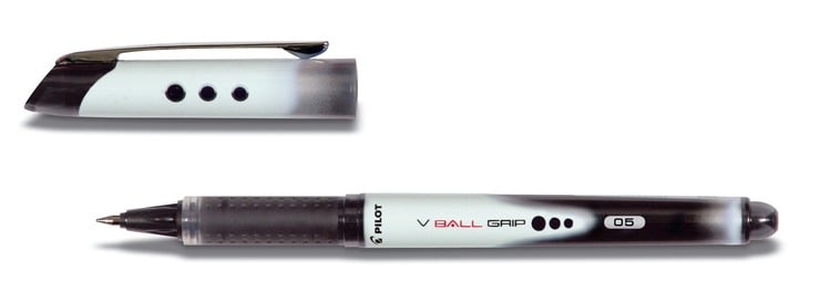 قلم حبر سائل بايلوت- أسود -V-Ball Grip 05 - صورة 2