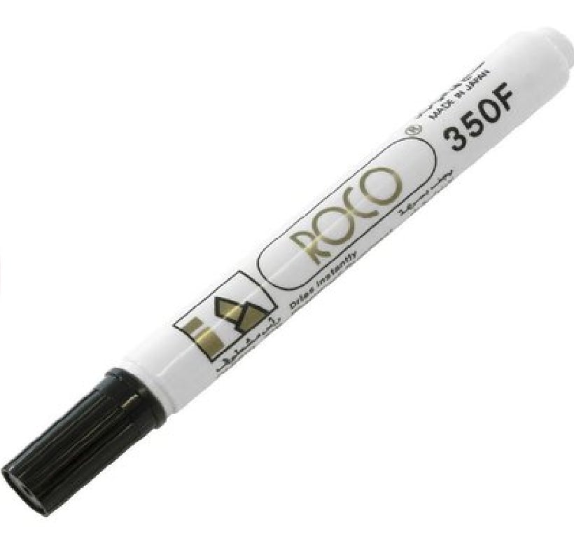 قلم روكو Marker F350 قلم ماركر ثابت ،سماكه من 1-4مم،رأس مشطوف ،أسود - صورة 1