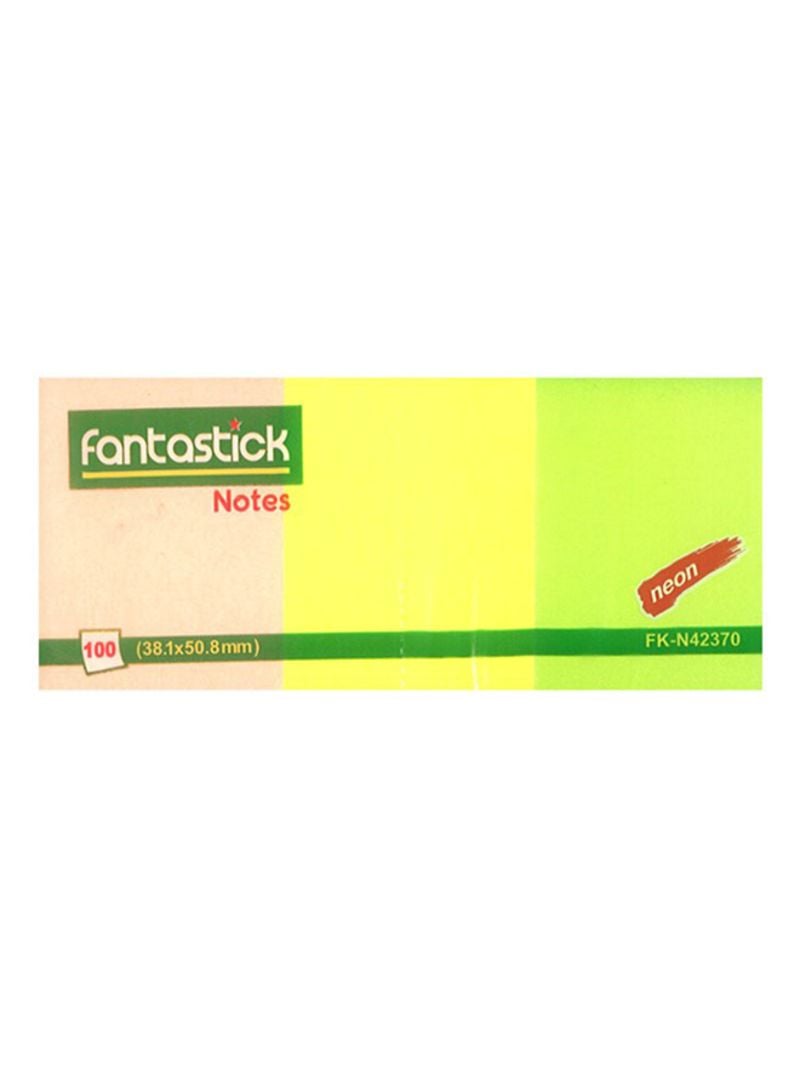 ورق ملاحظات فانتاستيك 5سم × 3.8سم 100ورقة FK-N42370 - صورة 1