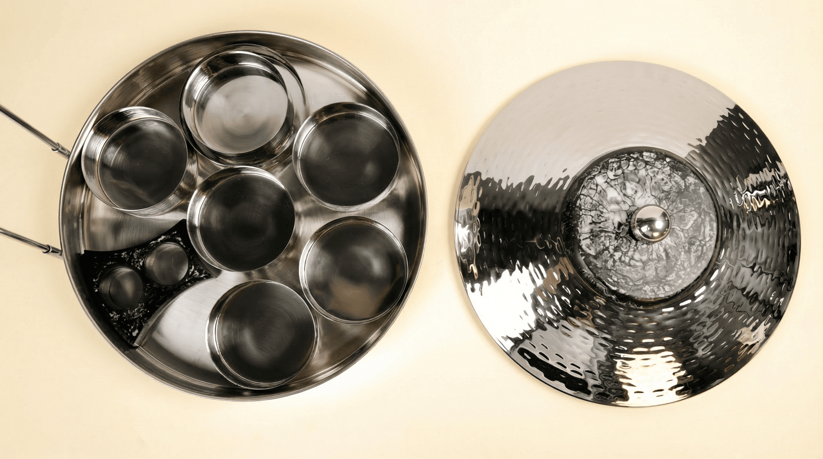 multi serving mini plate - black color - Image 1
