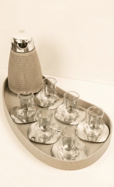 Luxury Tea & Saudi Coffee Hospitality Set – 16 Pieces - طقم تقديم شاهي و قهوه - 16 قطعه - Image 1