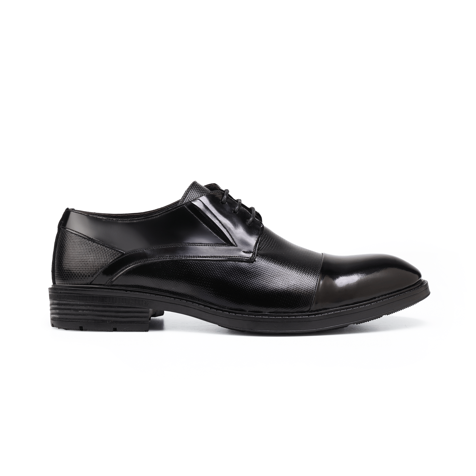 CUCA Black Cap Toe Oxford Formal Shoes - Image 2