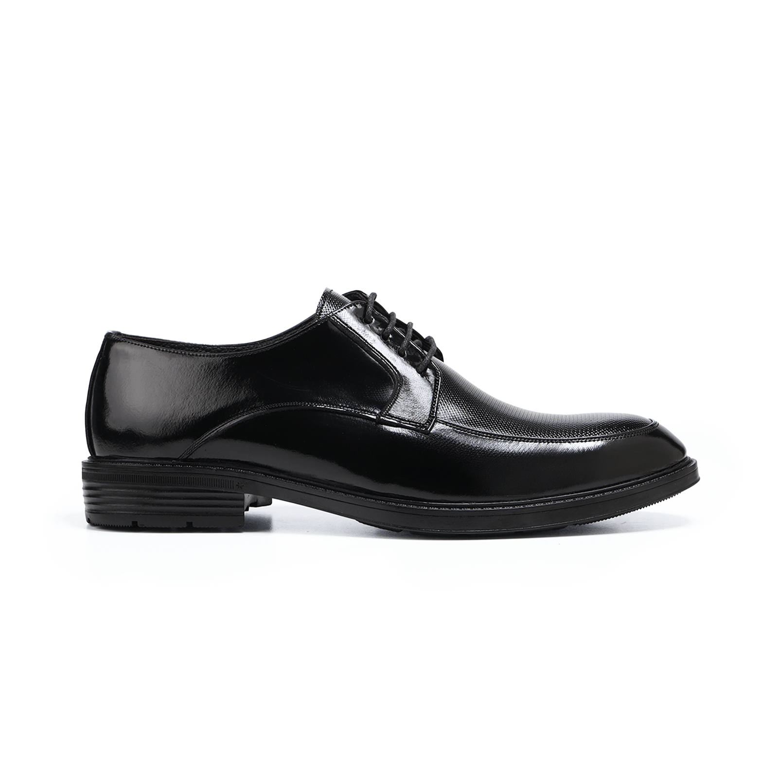 CUCA Moc Toe Glossy Derby Leather Shoes - Image 2