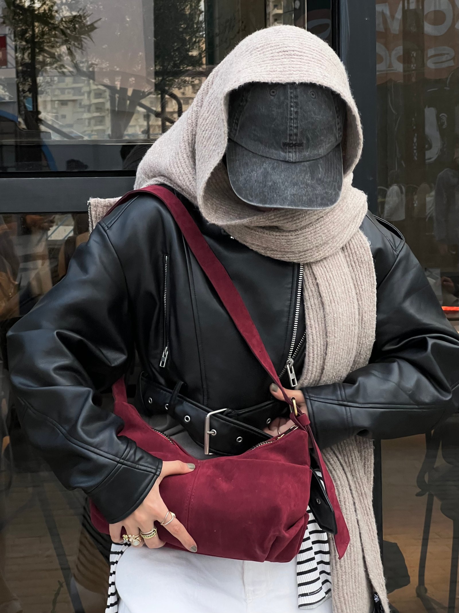 Evelina handbag - Burgundy  - Image 2