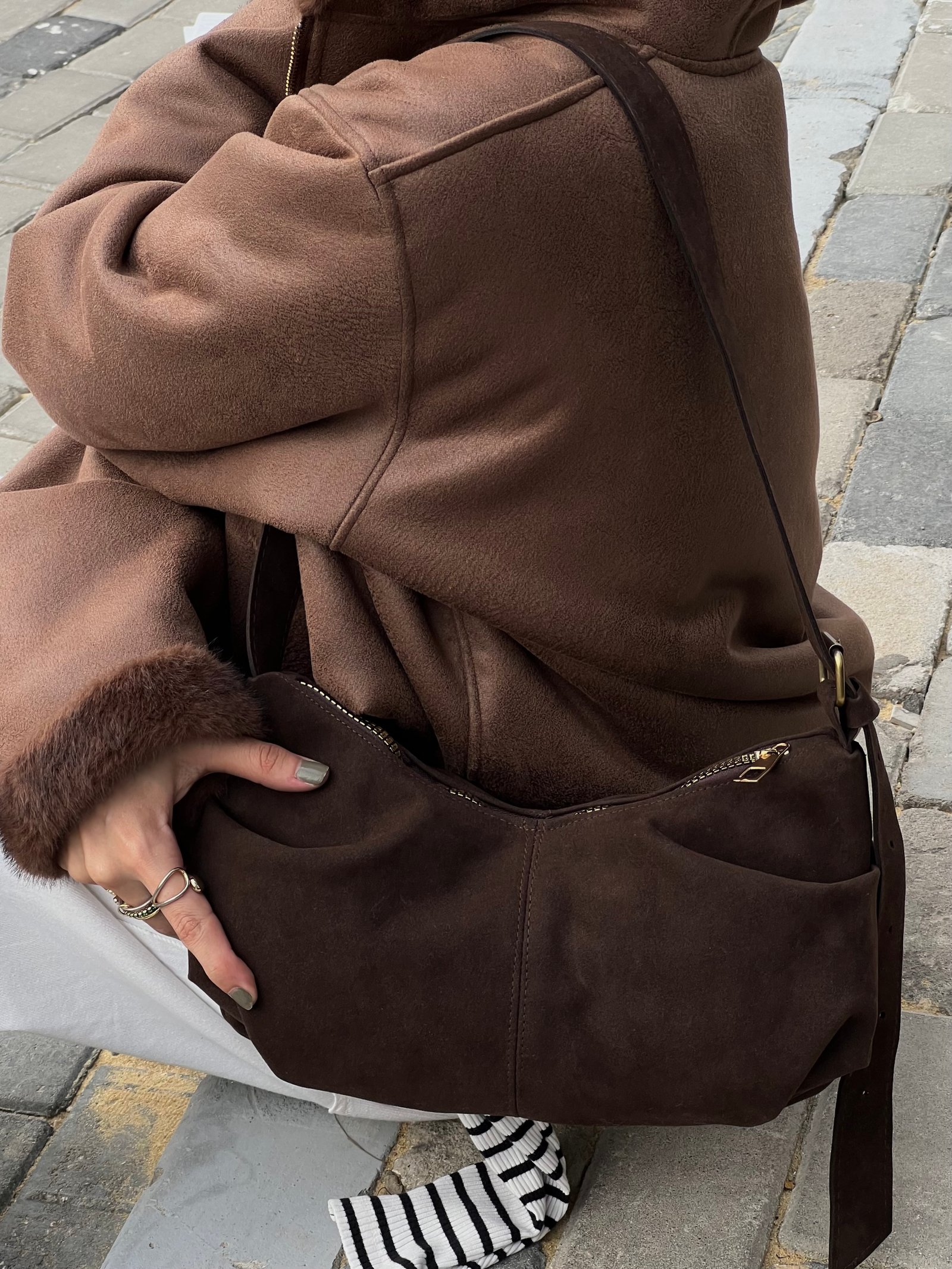 Evelina handbag - Dark brown  - Image 3