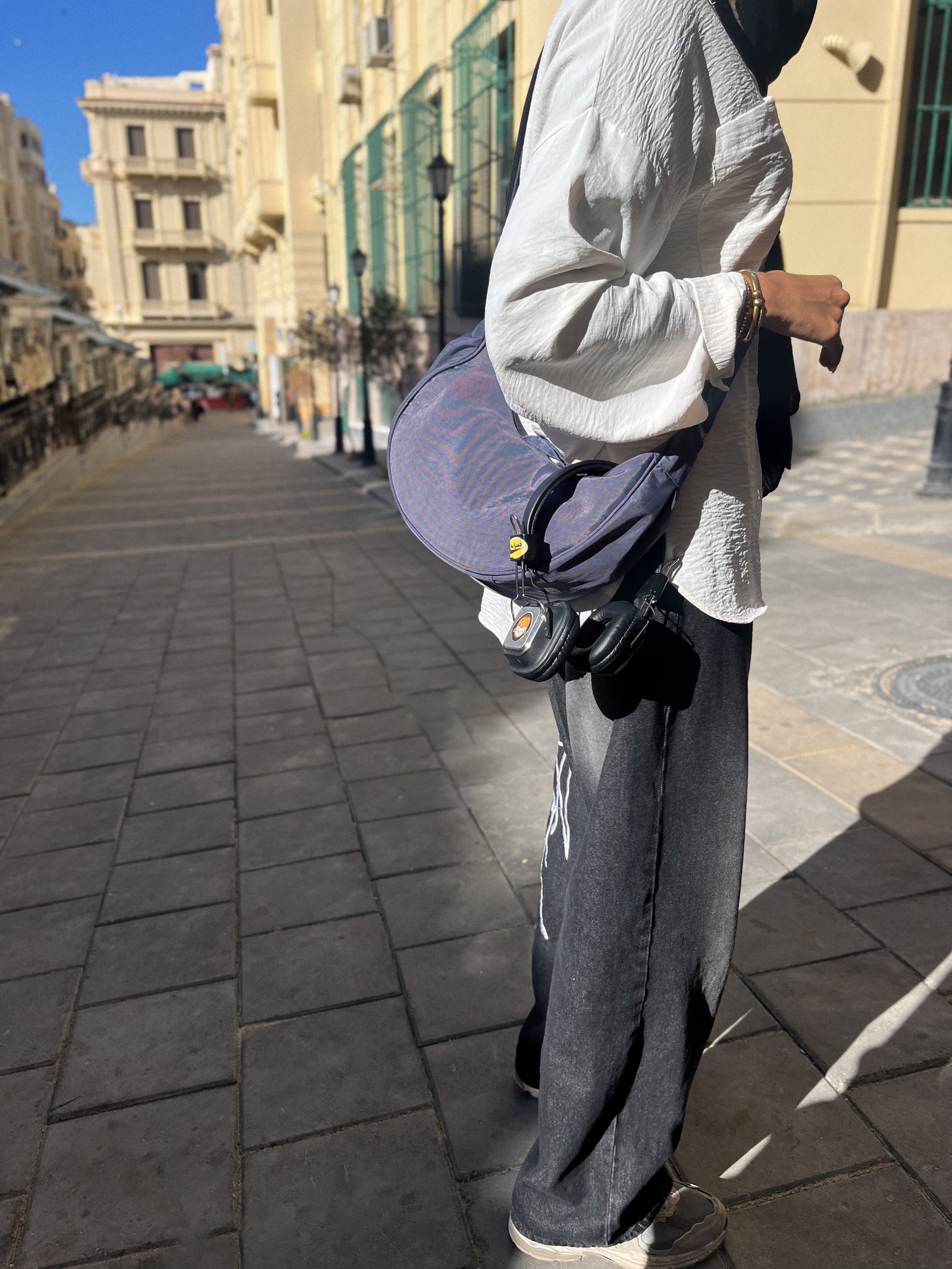 Baguette bag - bluish violet - Image 1