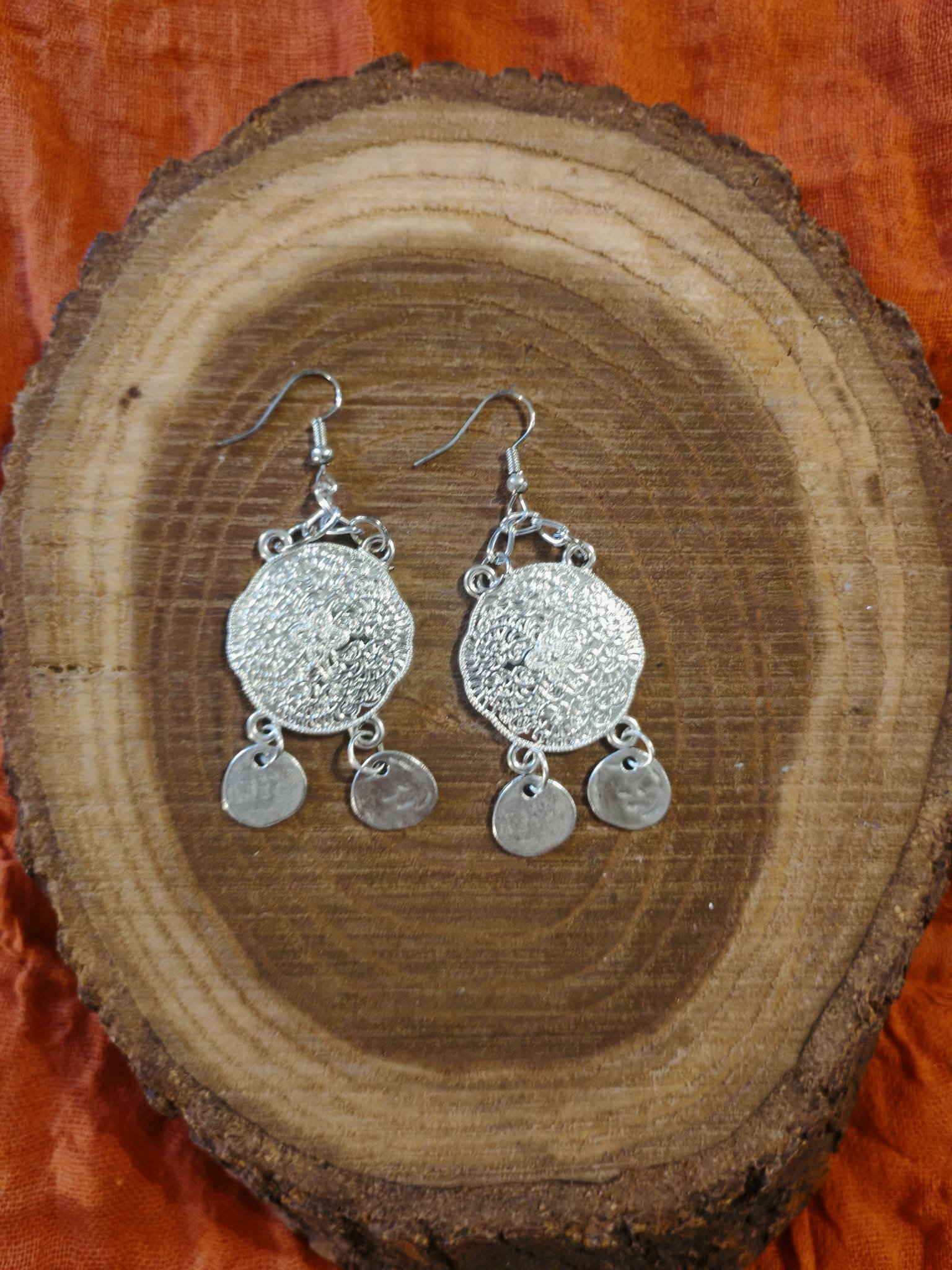 Silver plated Vintage style earrings - Image 5