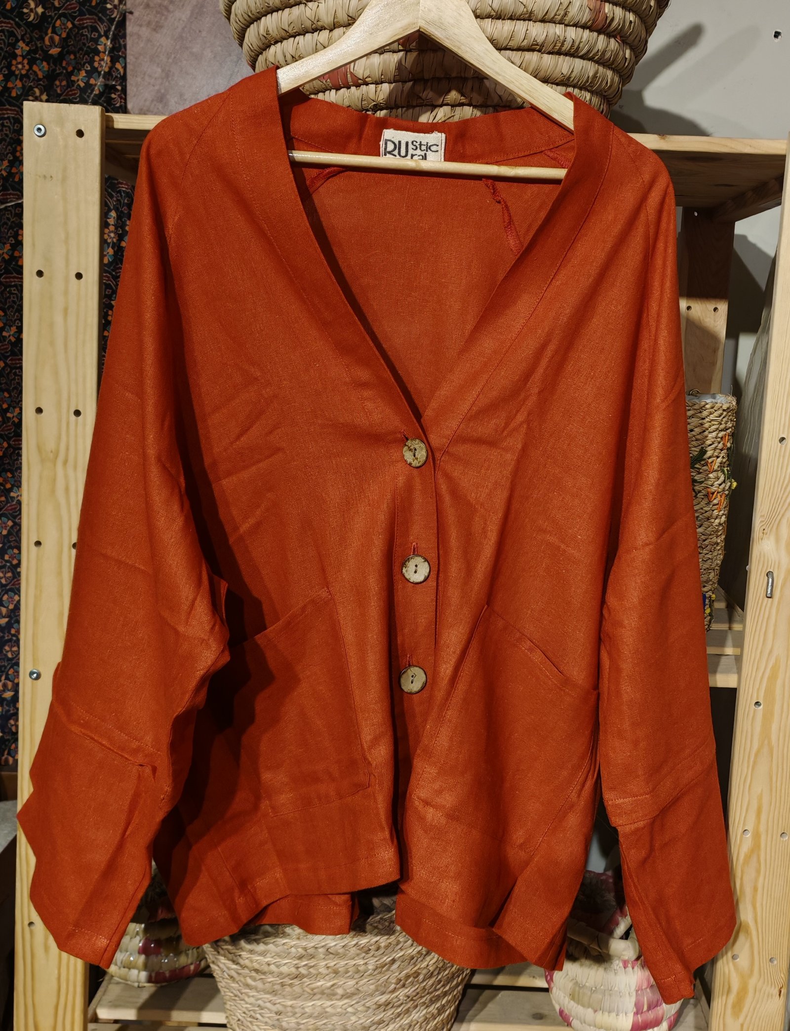 Oversized linen  cotton cardigan - Image 12