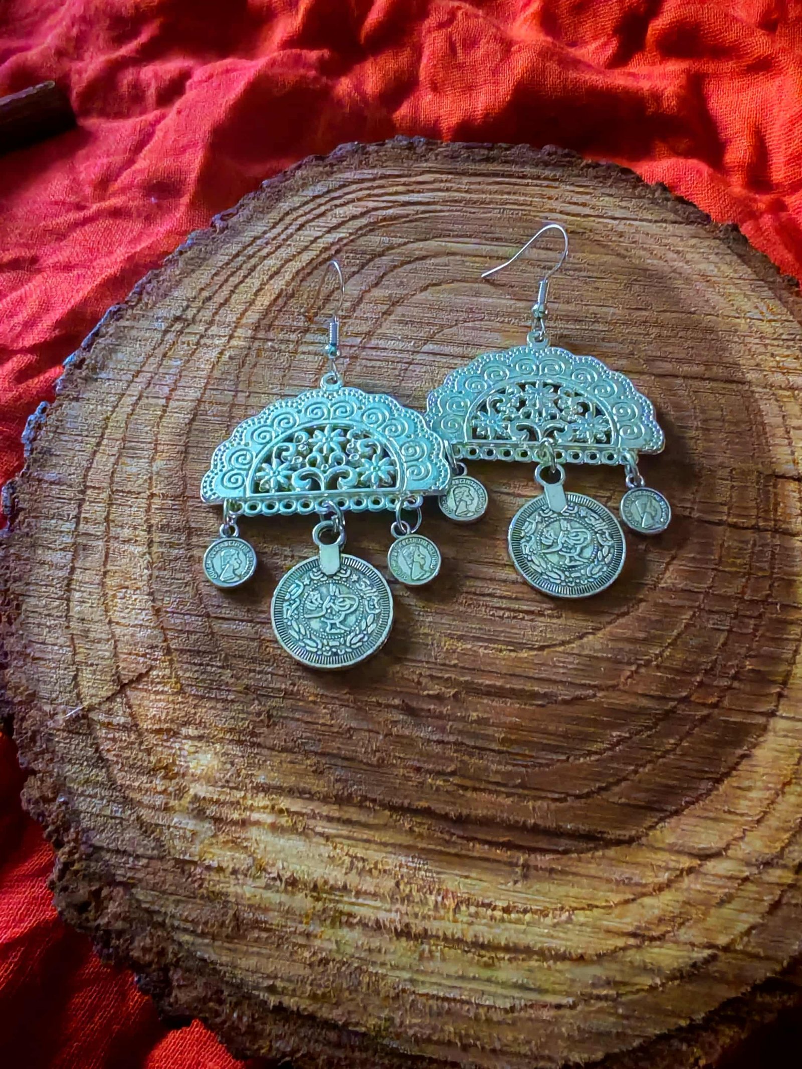 Hindi boho style earrings - Image 1