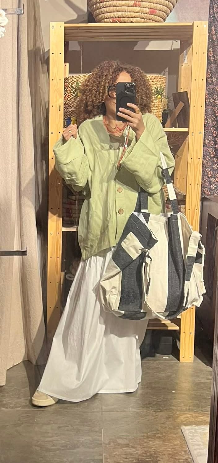 Oversized linen  cotton cardigan - Image 1