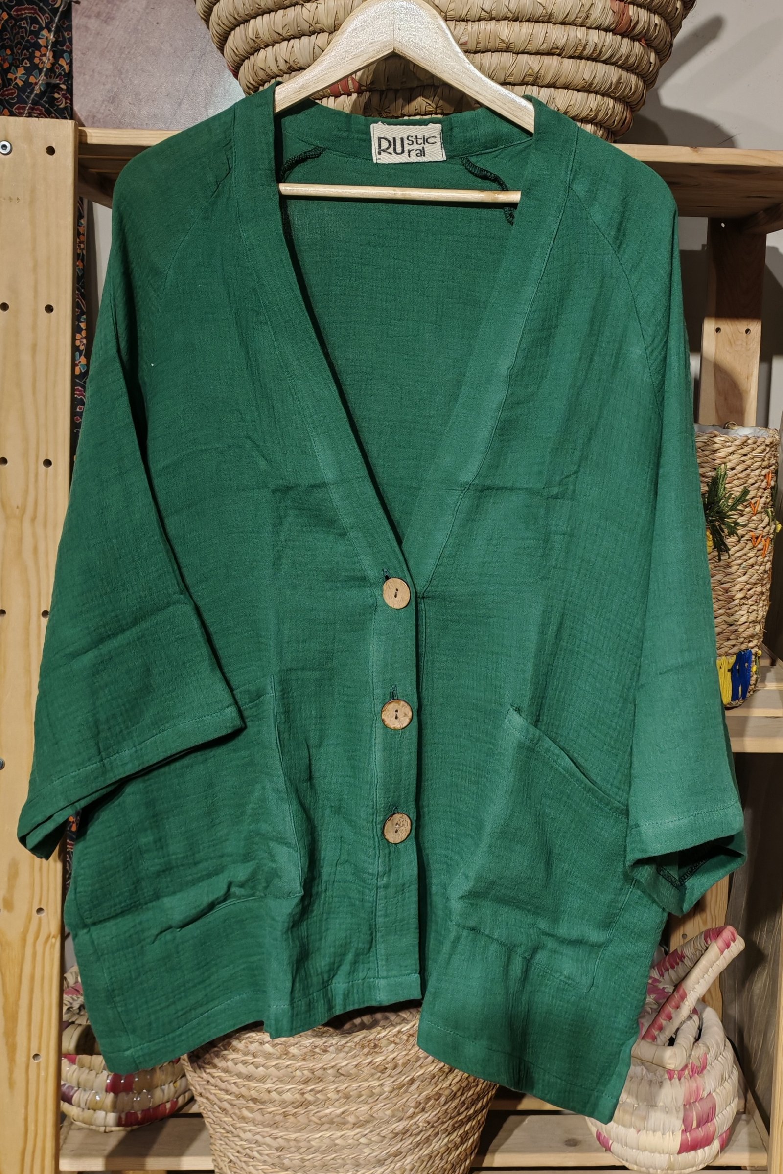 Oversized linen  cotton cardigan - Image 15