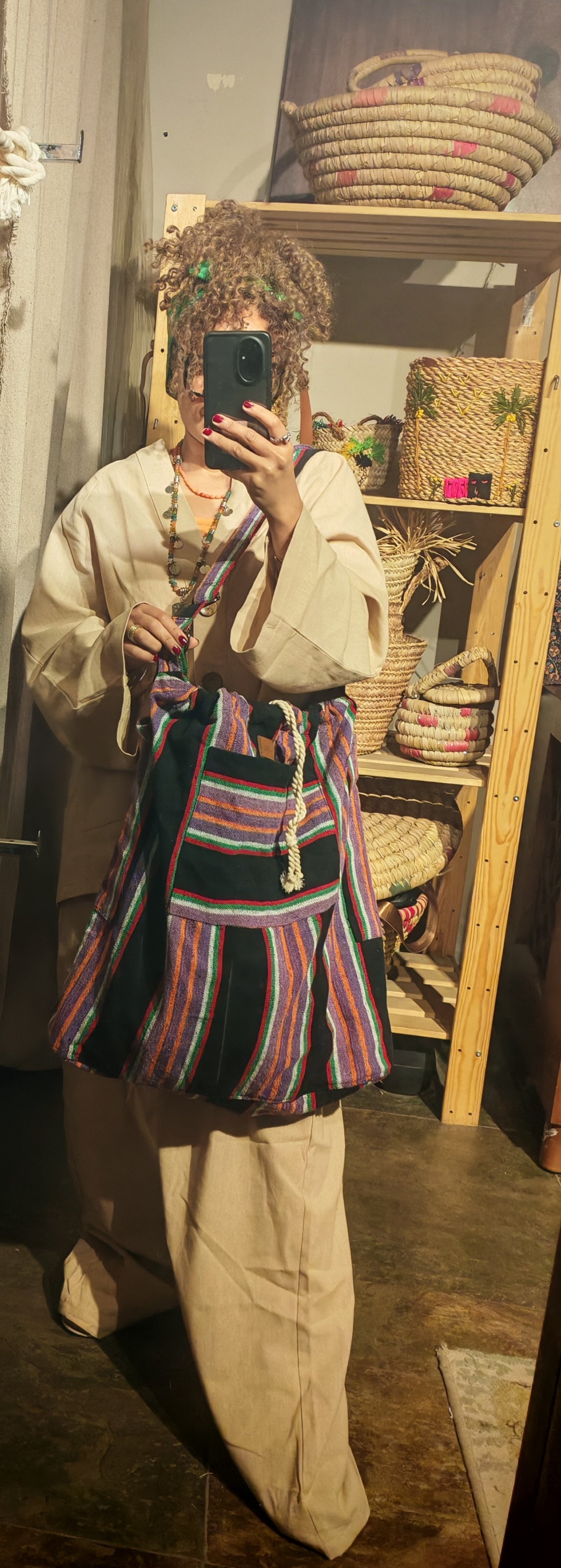 Heavy duty striped Reda bag - Image 2