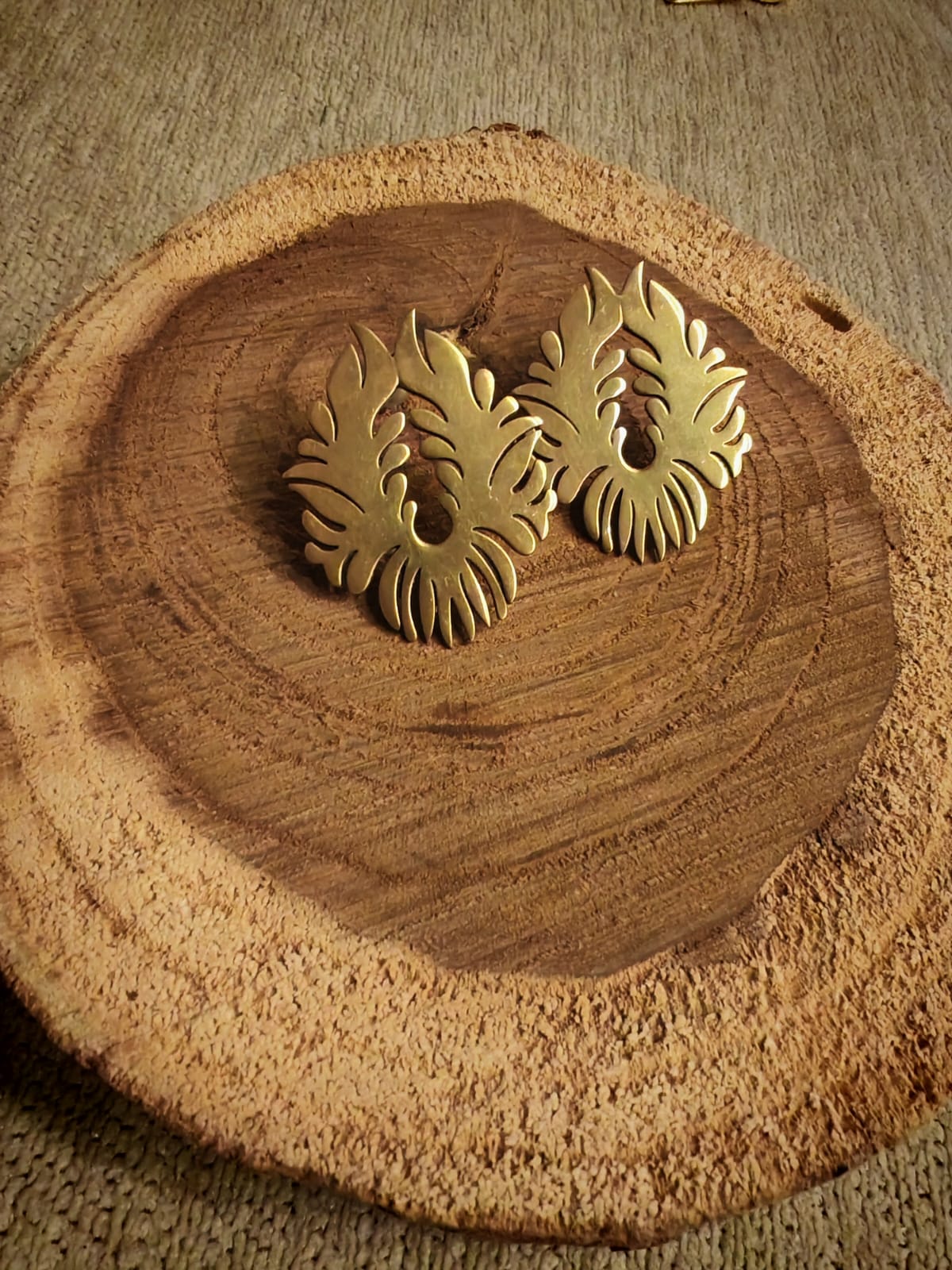 Brass earrings - Image 2