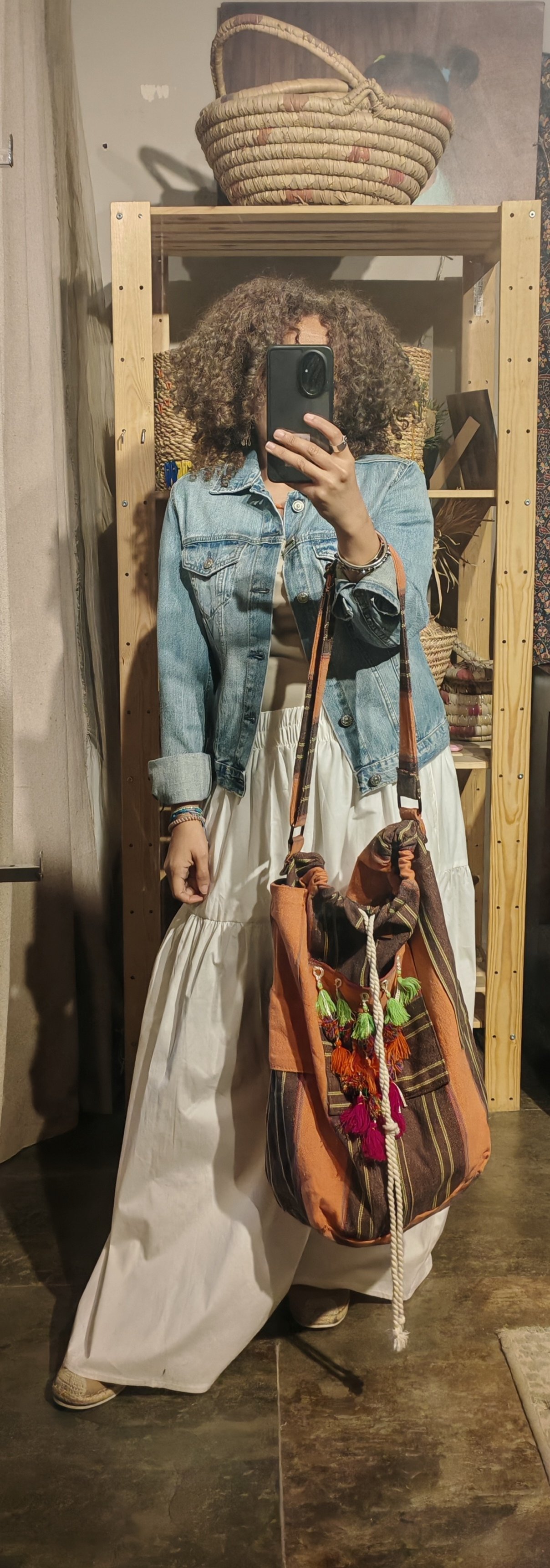 Sinawy orange striped bag - Image 2