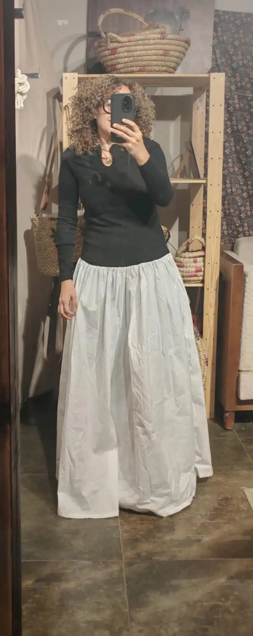 Statement black white skirt dress - Image 1