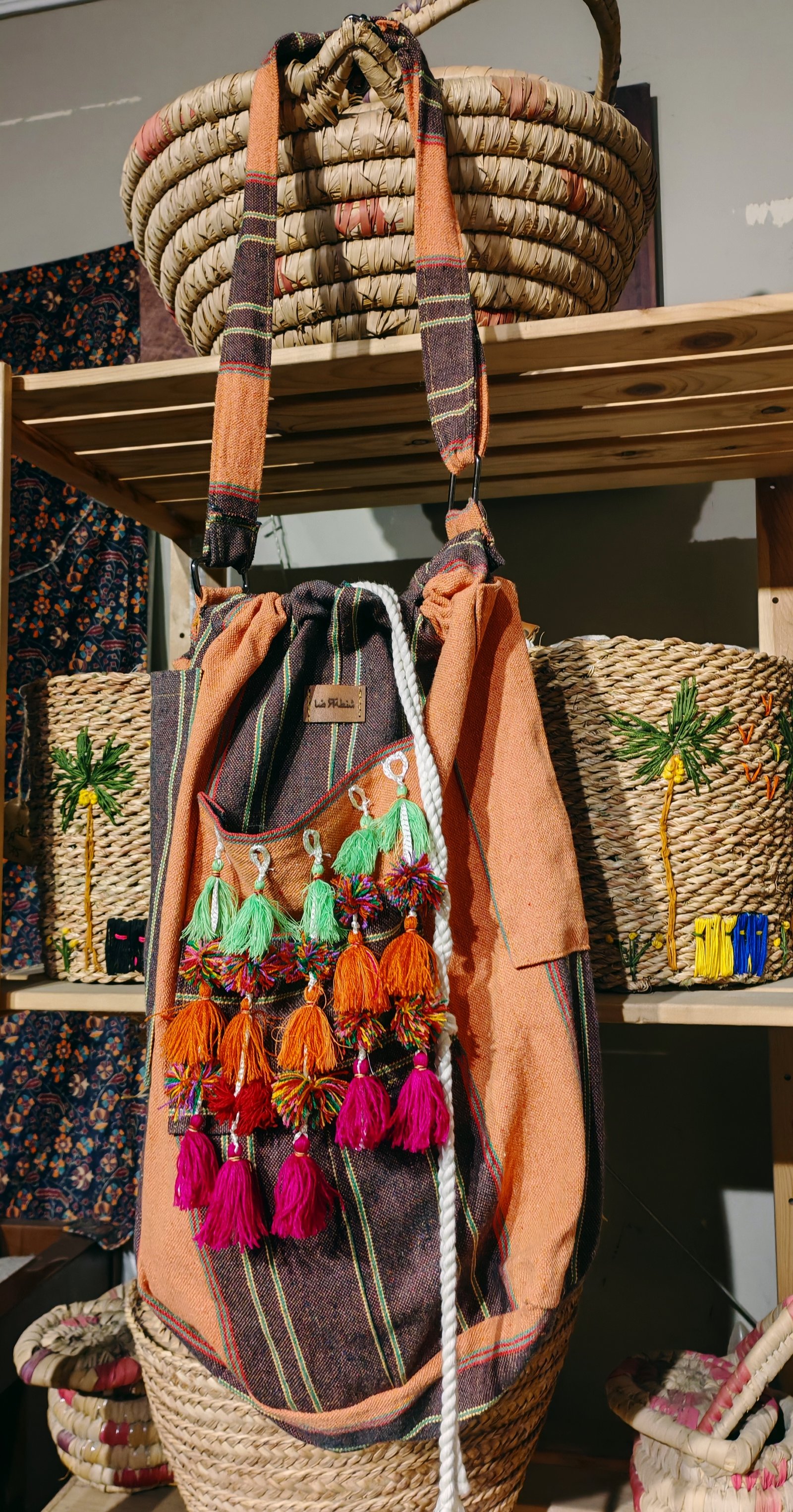 Sinawy orange striped bag - Image 5