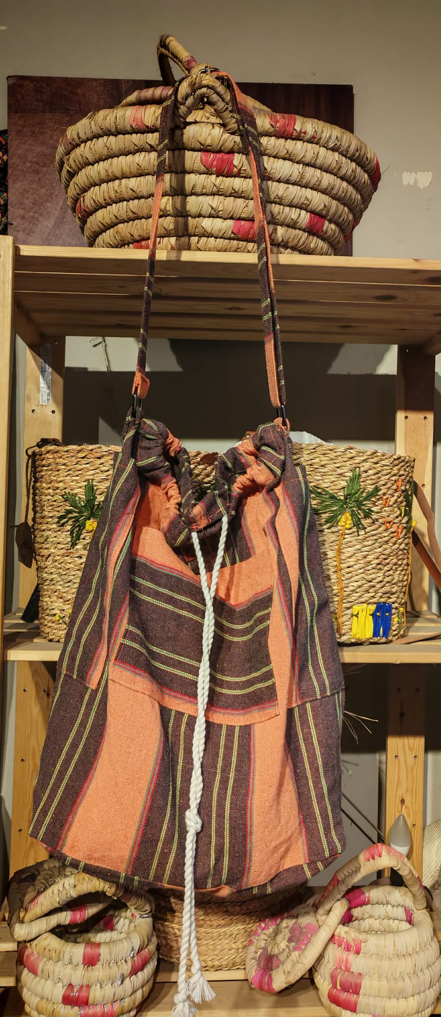 Orange striped Crossbody/Shoulder bag - Image 3