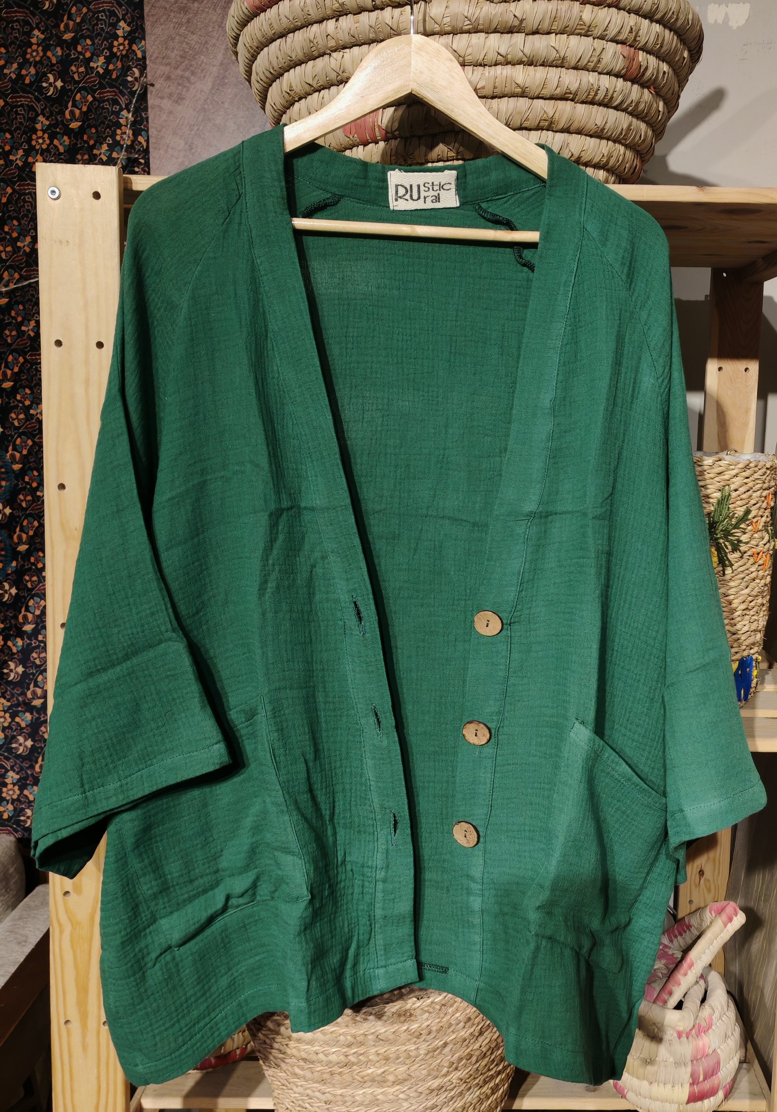 Oversized linen  cotton cardigan - Image 9