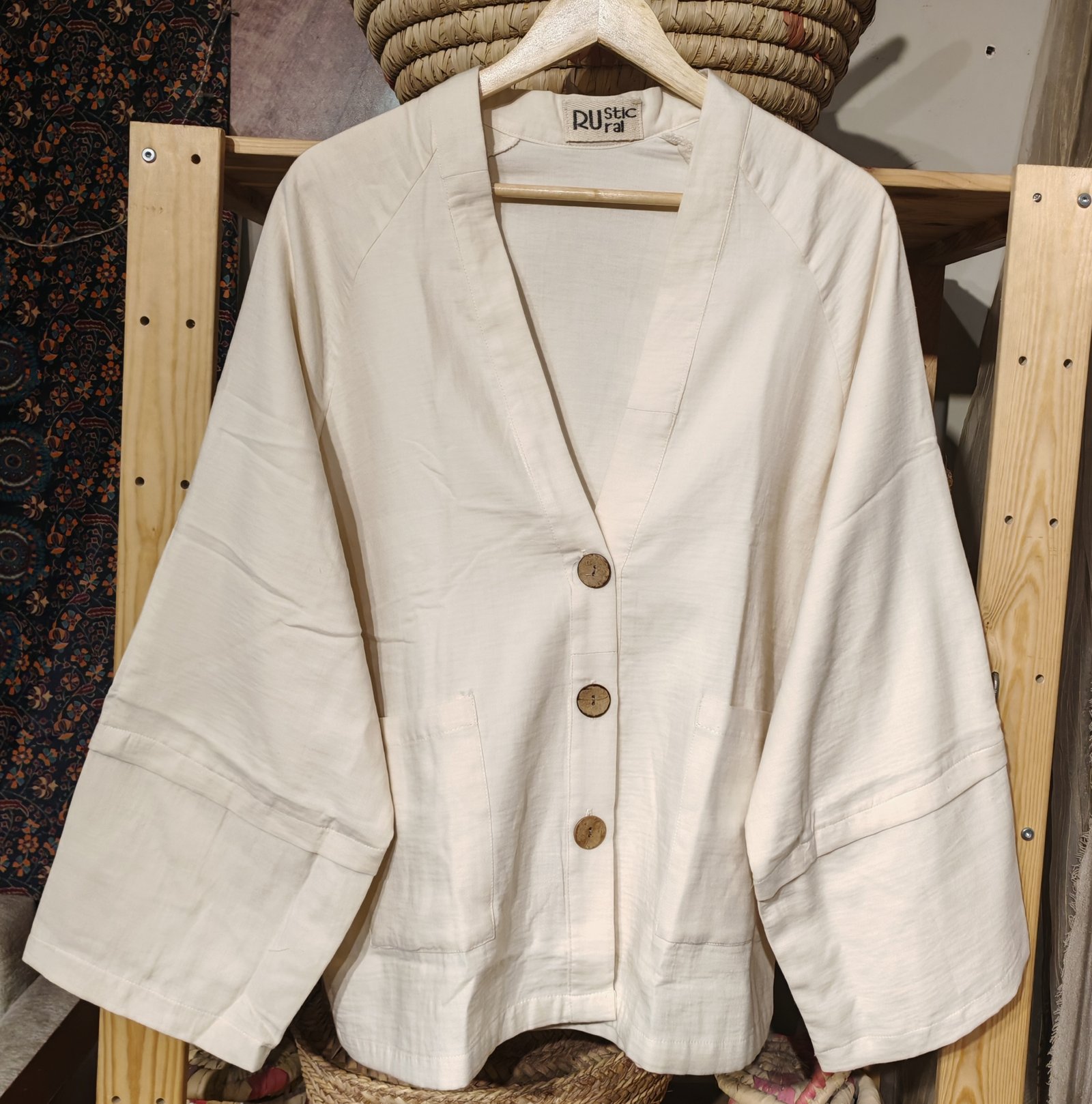 Oversized linen  cotton cardigan - Image 13