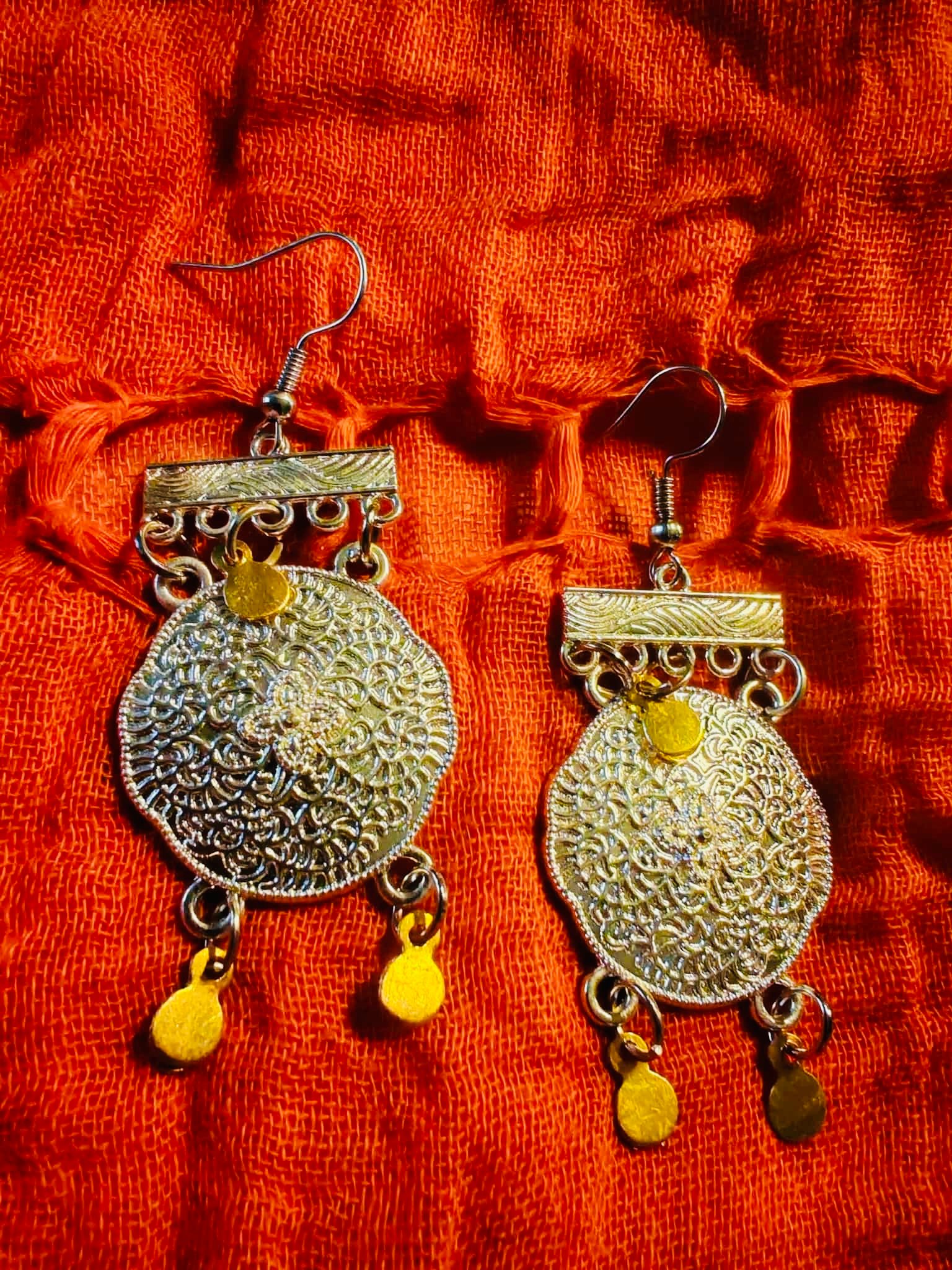 Vintage style boho flower earrings - Image 6