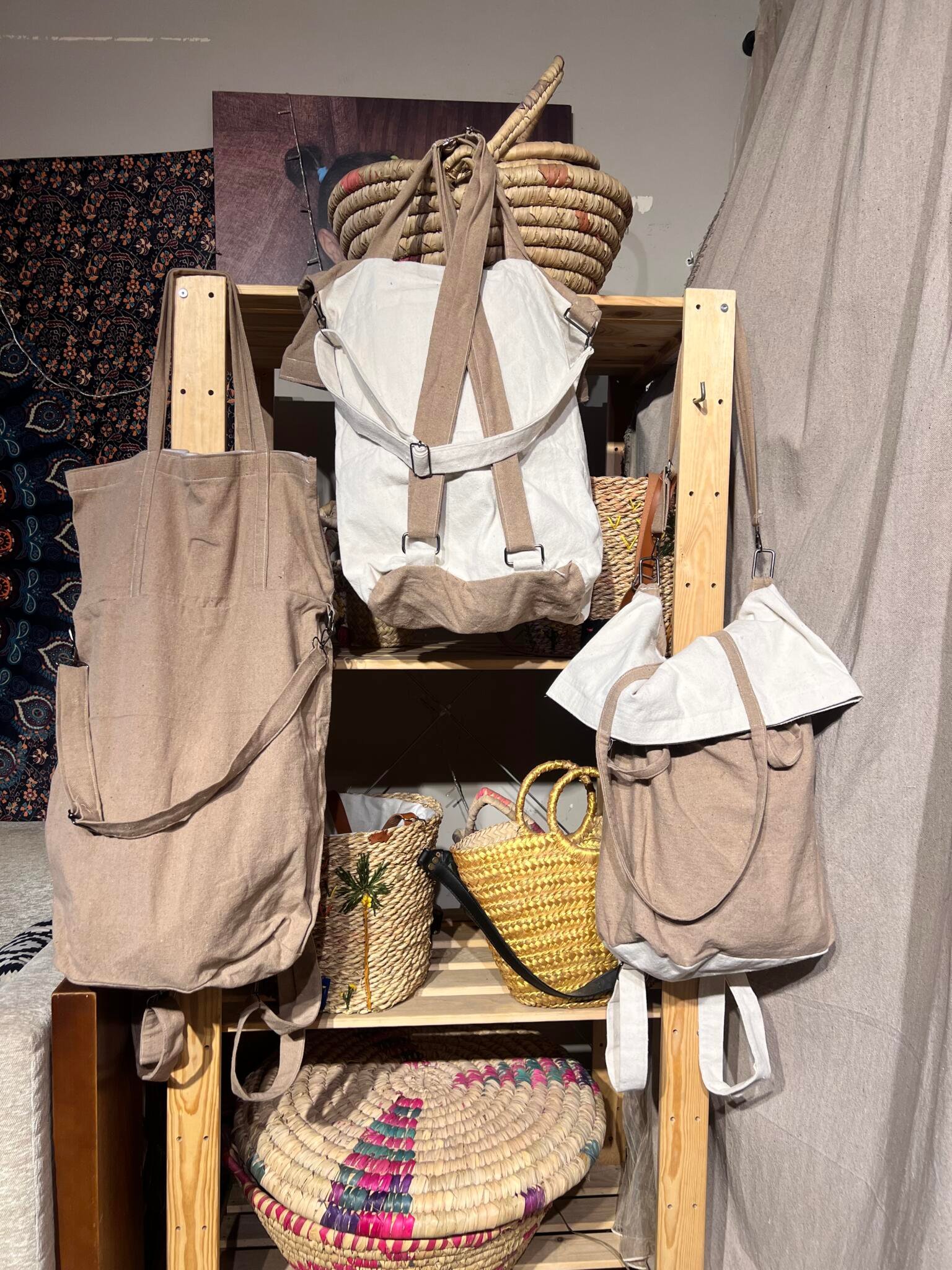 Backpack/Shoulder/cross body large size bag شنطة رضا - Image 5
