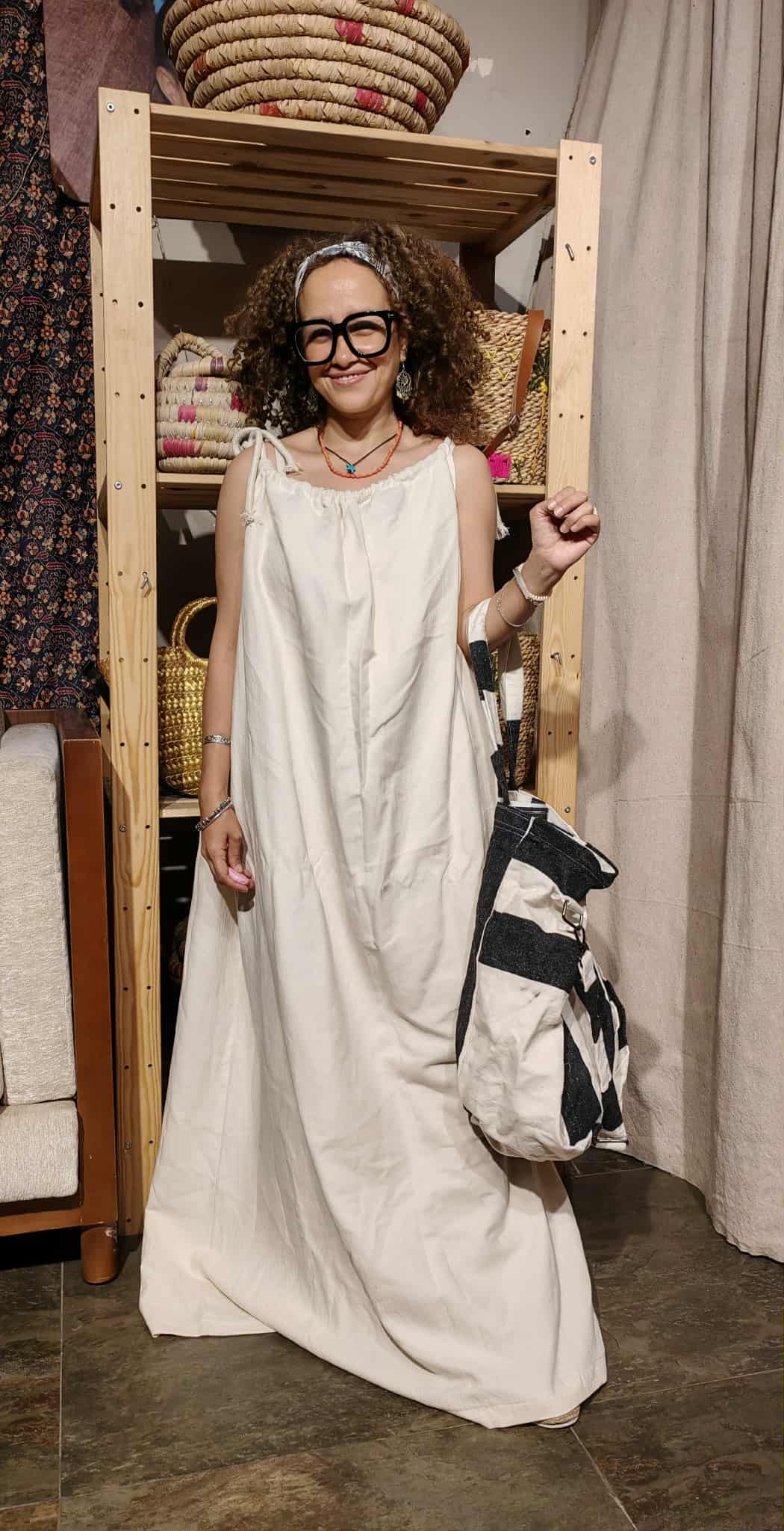 Boho maxi linen strap dress - Image 7