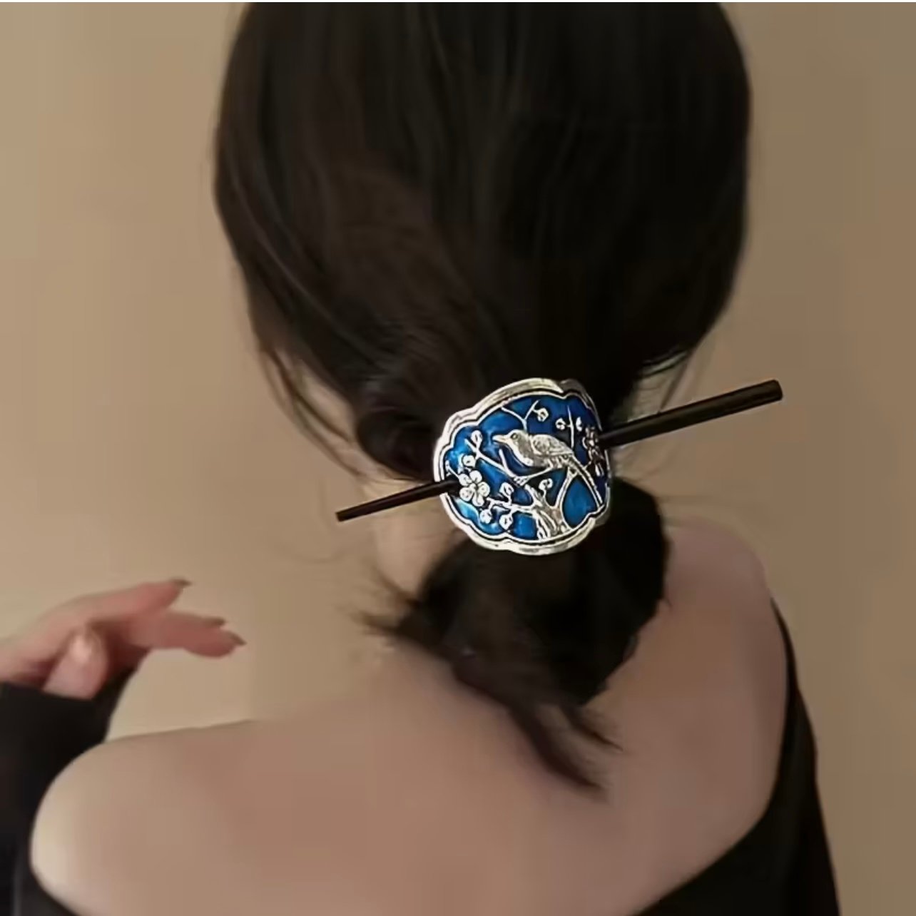 Vintage Bloom Hair Set (Pin + Barrette ) - Image 1