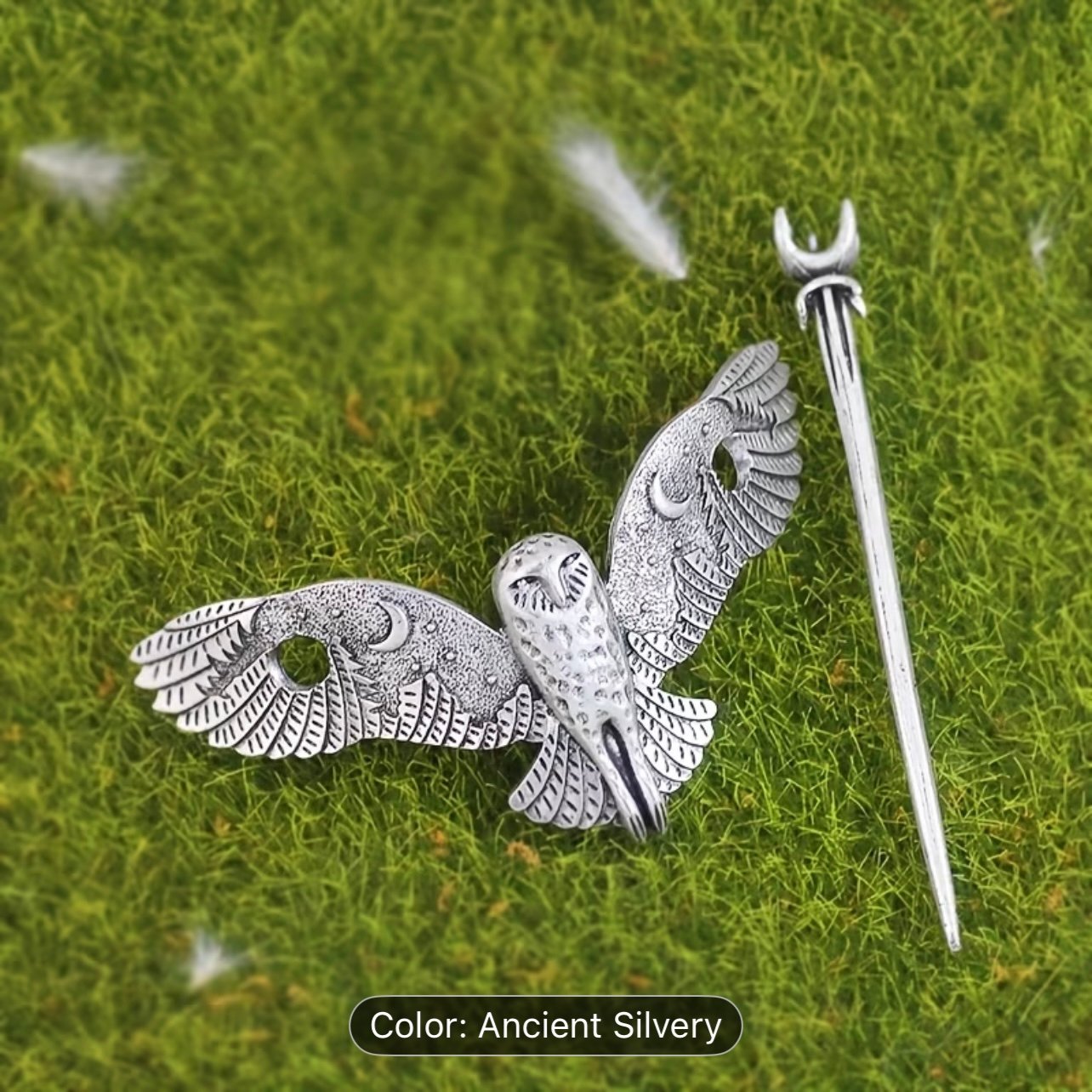 Viking Eagle Hair Set ( Pin + Barrette ) - Image 3