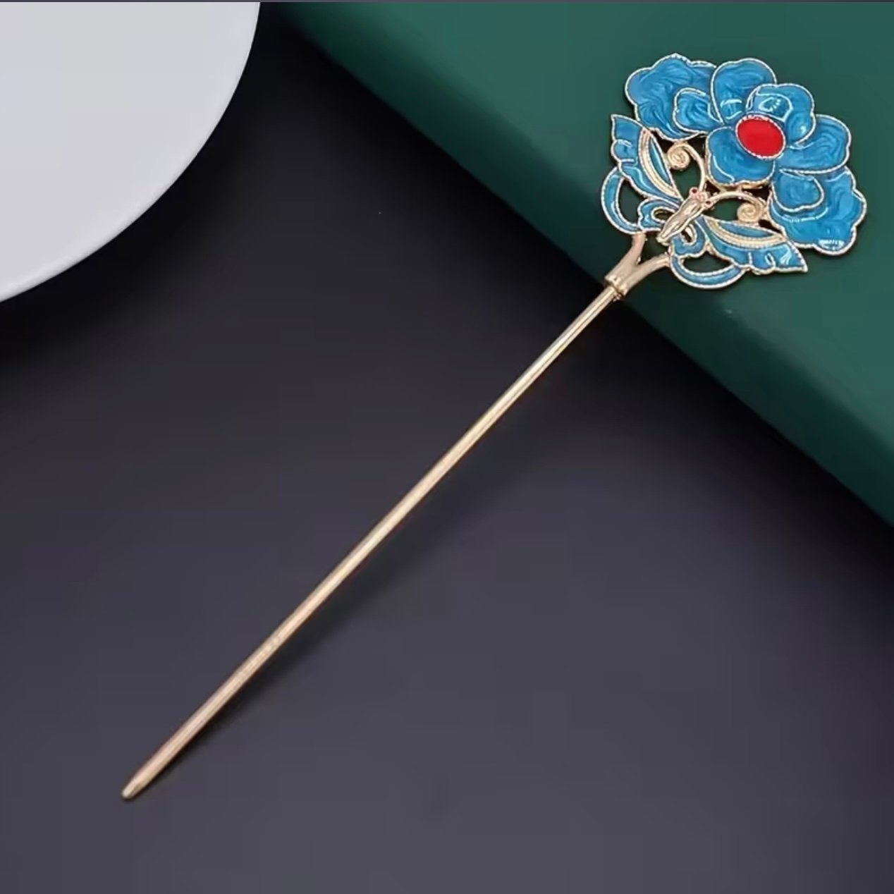 Azure Bloom Hairpin - صورة 7