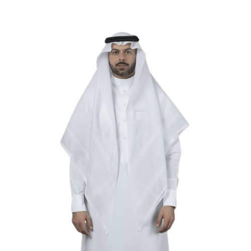 شماغ البسام ماي فير ابيض - صورة 4