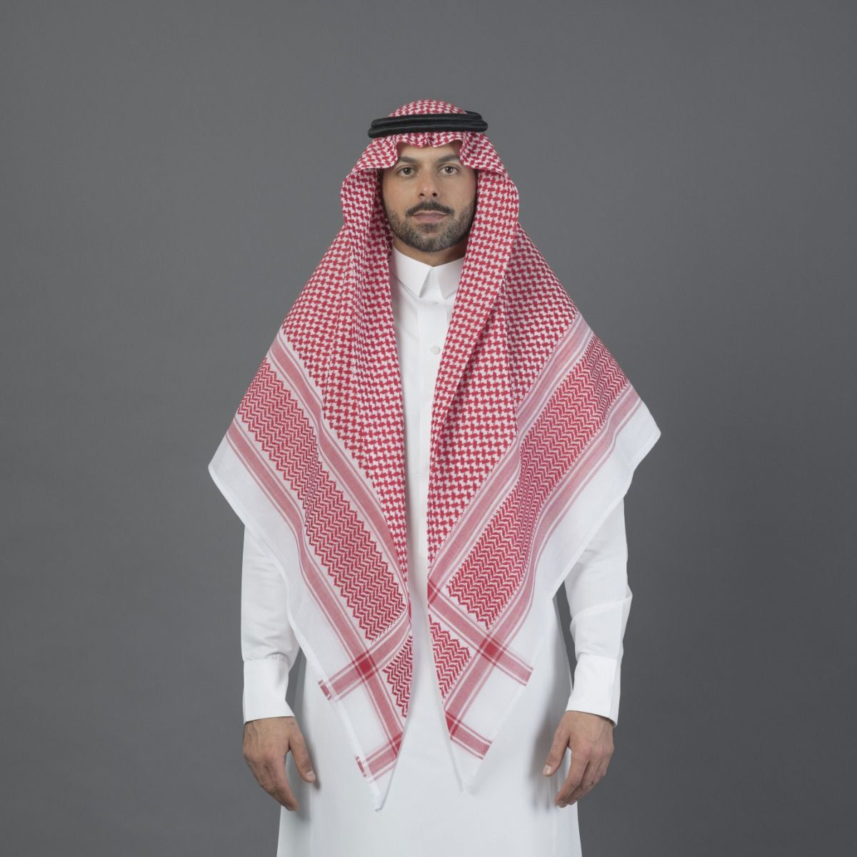 شماغ البسام الختم الأسود - صورة 2