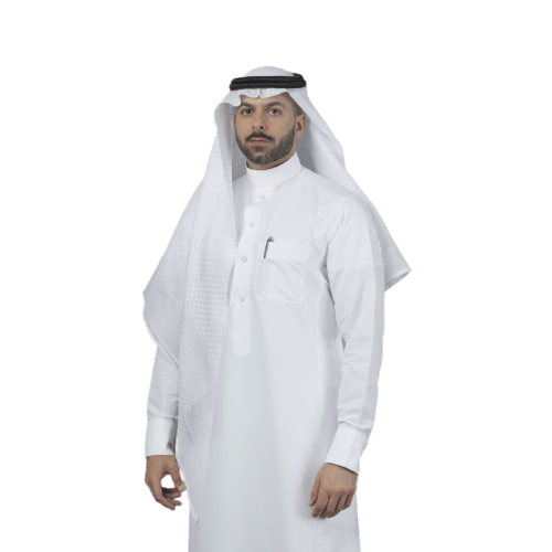 شماغ البسام بلس كلاسيك أبيض - صورة 2