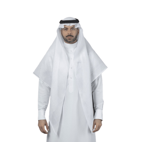 شماغ البسام بلس كلاسيك أبيض - صورة 3