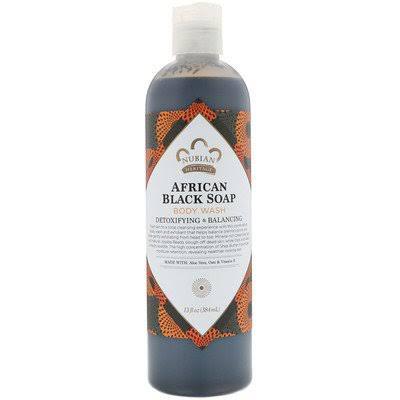  black african liquid body soap 384 ml - Image 1