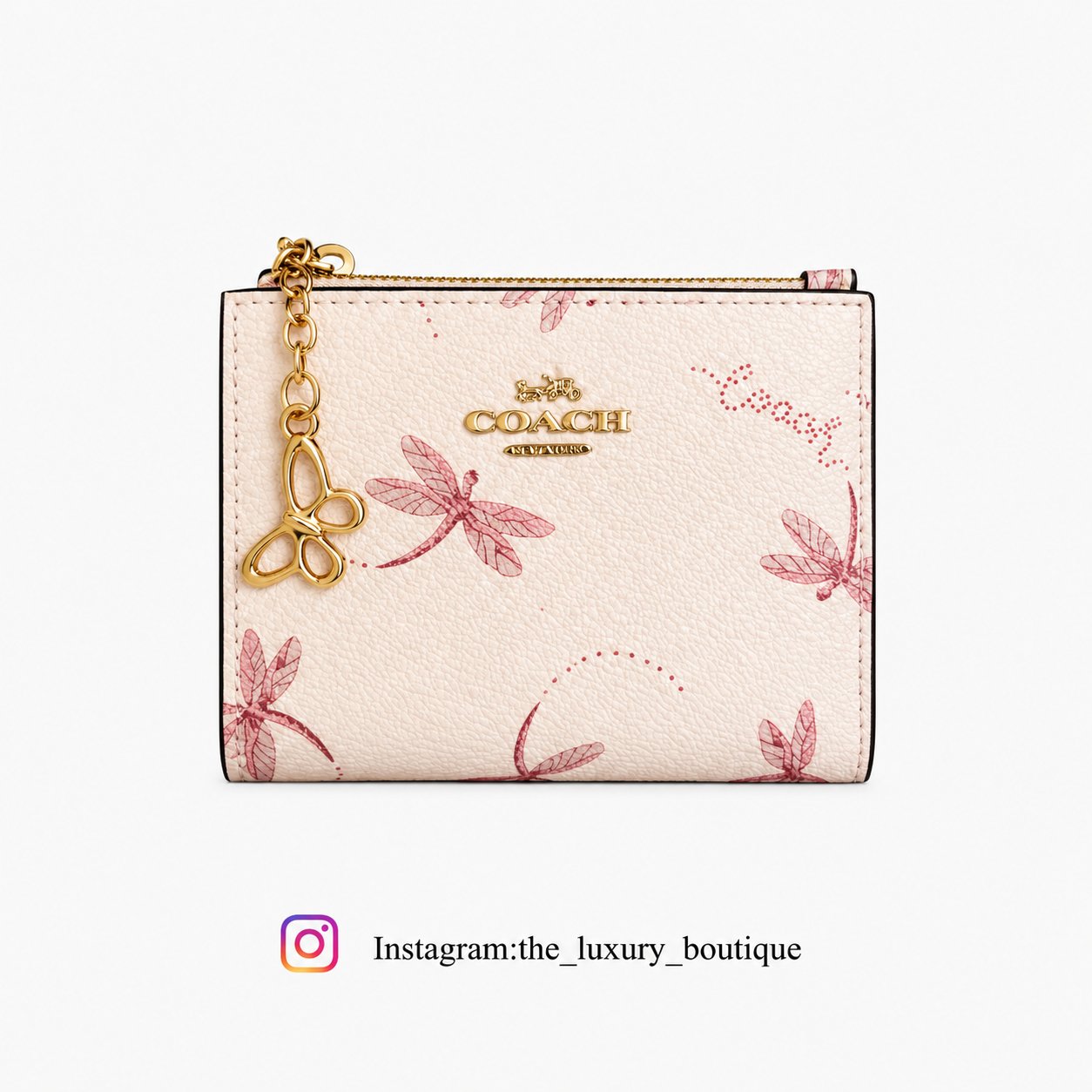 Coach bifold wallet with butterflies - Image 1