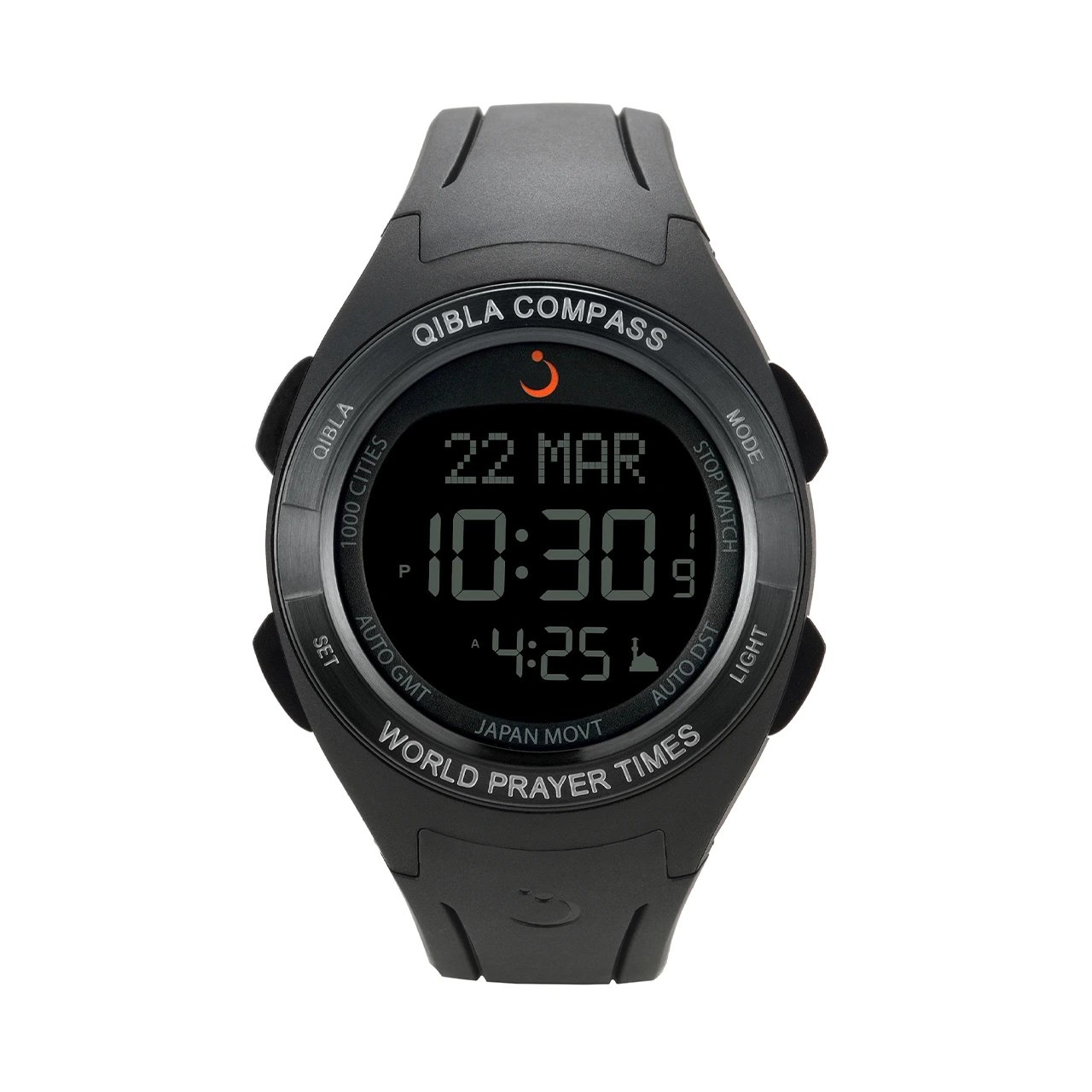 Sport Qibla Watch WQ-18 Black - Image 1