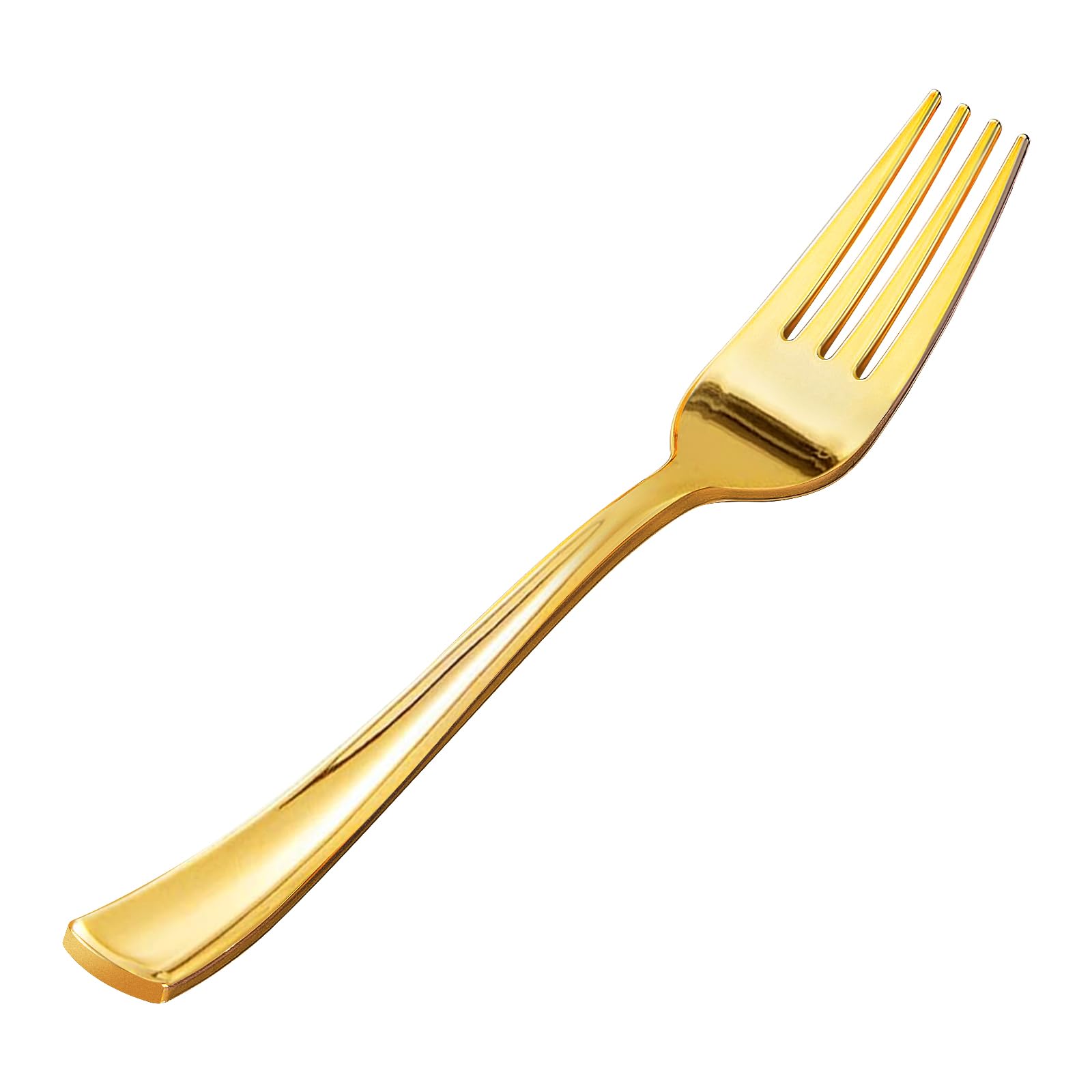 Gold plastic fork, size 10*50*18 3022 - Image 1