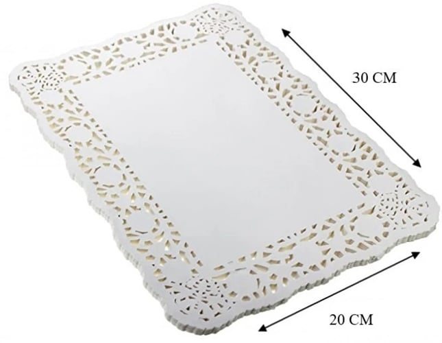 Rectangular lace paper, 20*30, 16*100 pieces - Image 1