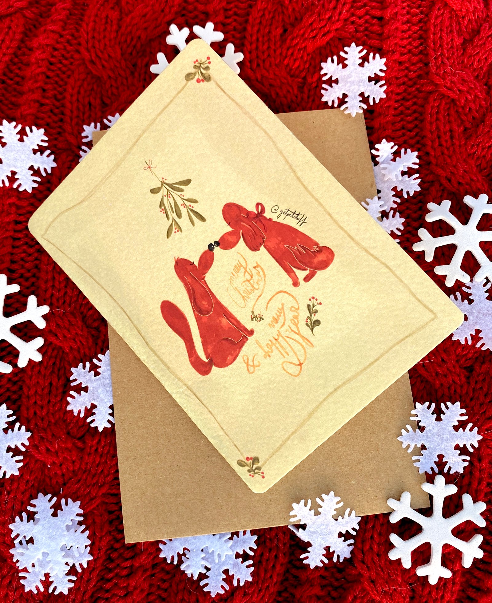 Pawsome Christmas Card - Image 1