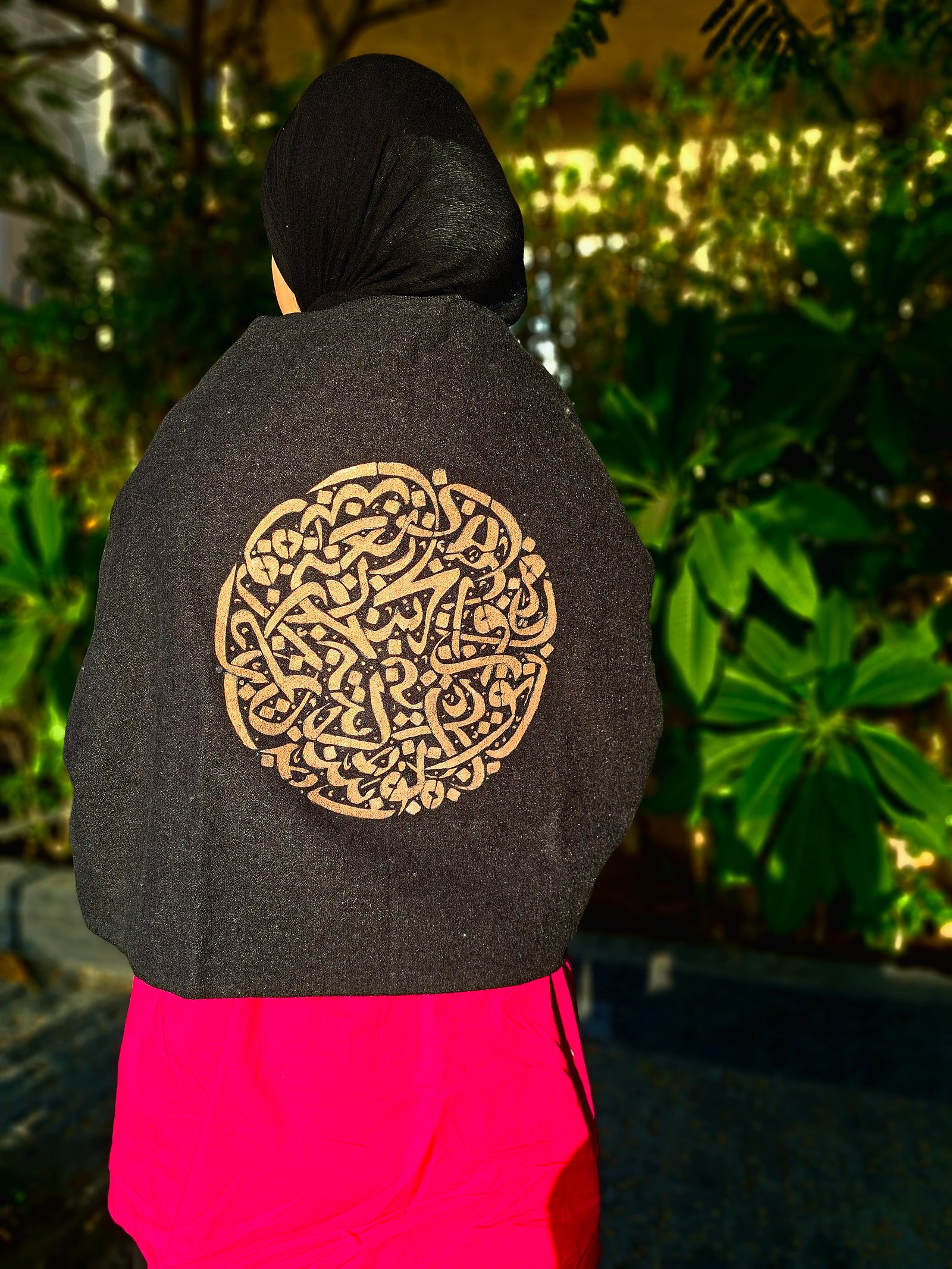 Calligraphy Circle Shawl - Image 6