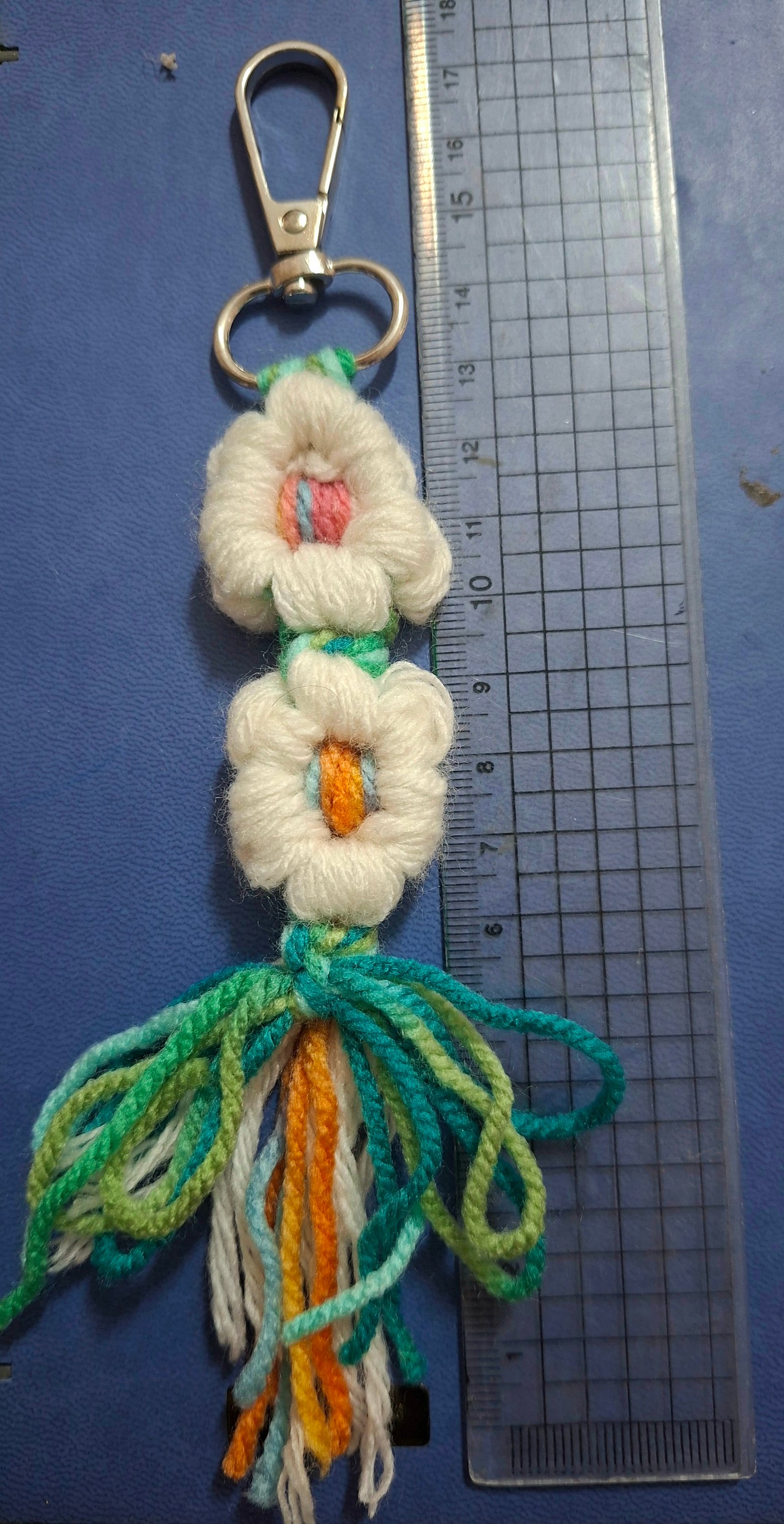Woven Flowers Keychain - Image 3