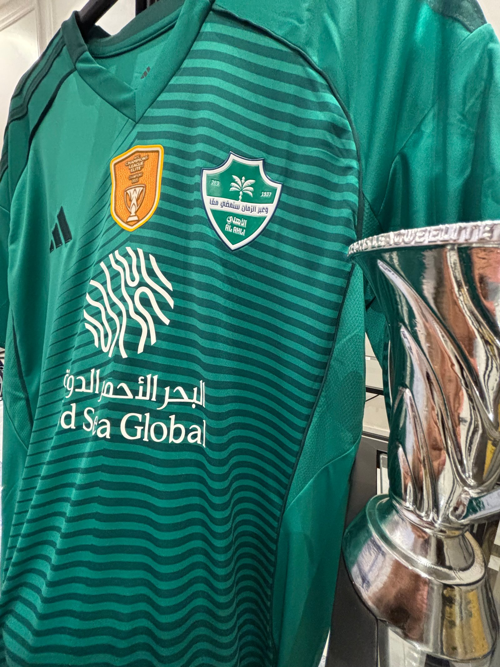  تيشيرت الاهلي الاخضر بشعار النخبة الذهبي  - صورة 6