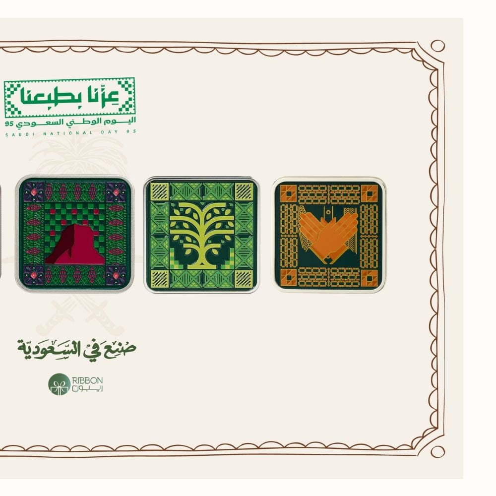 بروش + ستكر معدني لليوم الوطني  - صورة 2