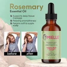 MIELLE ORGANICS Rosemary Mint Scalp And Hair Strengthening Oil 59ml - صورة 4